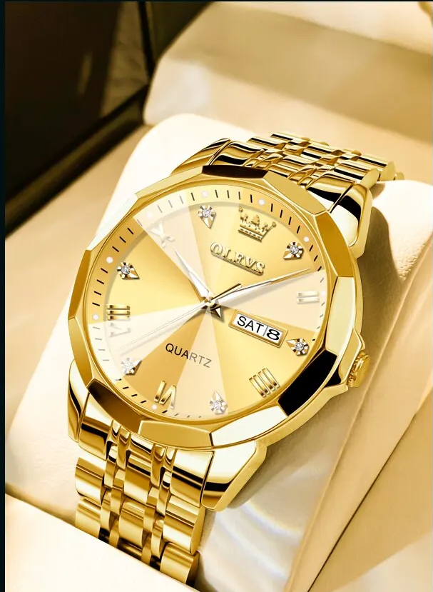 Relógio de Luxo - Quartzo - Aço Inoxidável