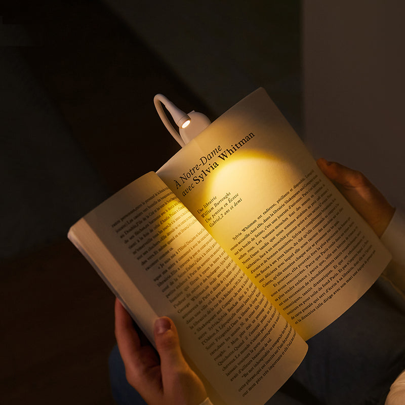 LightClip™ - Mini Luminária Portátil com Clip para Livro