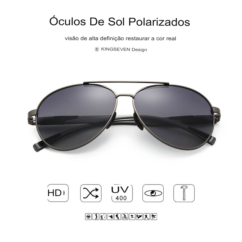 AirGlow™ - Óculos de Sol Gradiente de Aviação KINGSEVEN